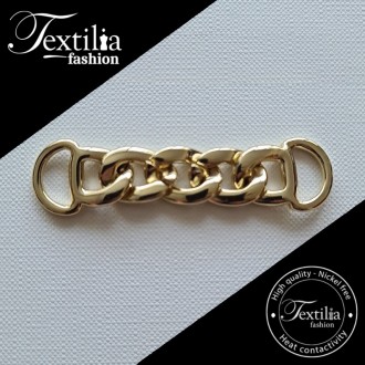 Метални аксесоари за декориране на дрехи 65mm x 15mm Метални аксесоари за декориране на дрехи 65mm x 15mm