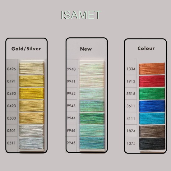 Метализиран конец за бродерия AMANN ISAMET No.40 – конус 1 000 м за Бродировъчни Машини