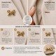 Метално декоративно копче- панделка Gold Lite – 32’’ & 40’’ копче с краче Метално декоративно копче- панделка Gold Lite – 32’’ & 40’’ копче с краче