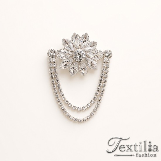 Декоративен аксесоар Strass Vintage Glamour с верижки 5,5×7,5cm
