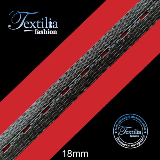 Ластик плетен с илик 18 mm Ластик плетен с илик 18 mm