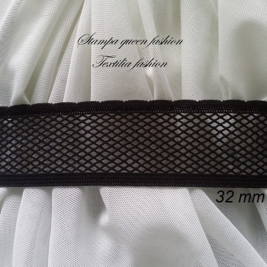 Ластици с мрежа за дамско облекло Ширина: 32mm