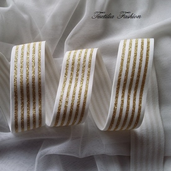 Ластик fashion жакард с Lurex Ширина: 40 мм