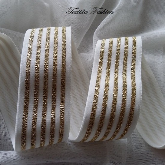Ластик fashion жакард с Lurex Ширина: 40 мм