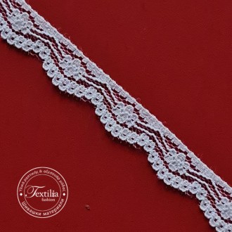 Дантела нееластична найлон 100% размер: 1cm