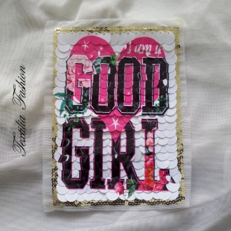 Апликация за пришиване GOOD GIRL 12cm X 16cm