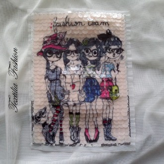 Апликация за пришиване fashion team 12cm X 16cm