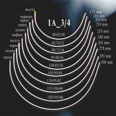 Банели за сутиен 1A_3/4  Метални Плоски