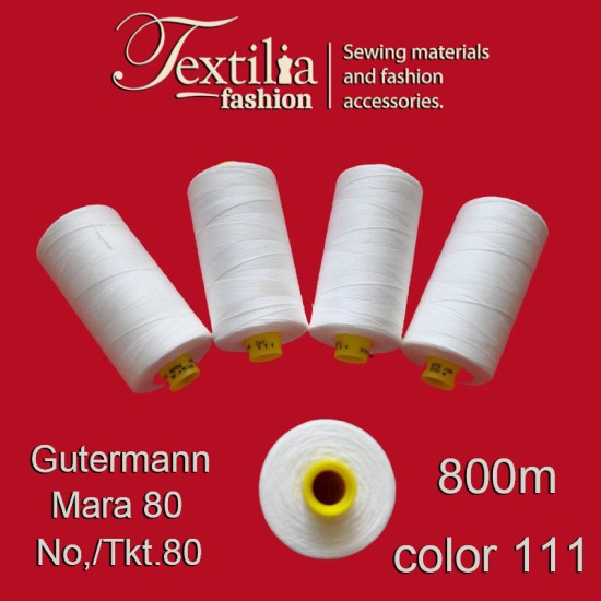 Шивашки конци Polyester в Макари 800 м TKT 80