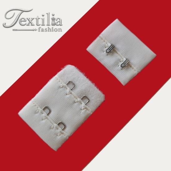 Двойна найлонова закопчалка за сутиен 1/2″ (12,7 mm), два реда, шампанско – Промоция Двойна найлонова закопчалка за сутиен 1/2″ (12,7 mm), два реда, шампанско – Промоция