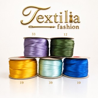 Tape Bias Folded-  Satin & Viscose, Width: 14mm 