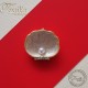 Златна метална брошка с перла 36×32mm