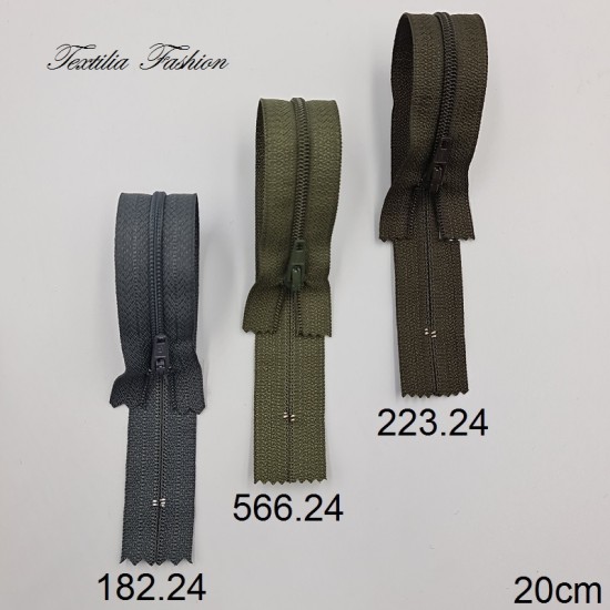 Спирален цип YKK No.3 затворен 20 cm – FRFC-36 Спирален цип YKK No.3 затворен 20 cm – FRFC-36