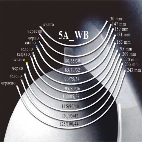 Плоски Метални Банели за Сутиени 5A_WB – 0,72 x 2,12mm – Размери №60–№105 Плоски Метални Банели за Сутиени 5A_WB – 0,72 x 2,12mm – Размери №60–№105